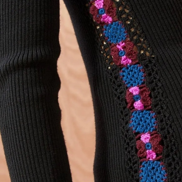 Ulla Johnson Juniper Sweater NWT Jumper Merino Wool Ribbed Crochet Detailing - Picture 11 of 16